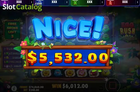Οθόνη3. Egg Rush Κουλοχέρης