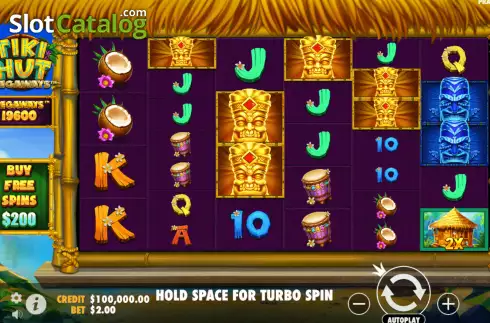 Οθόνη2. Tiki Hut Megaways Κουλοχέρης