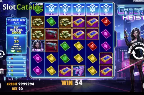 Οθόνη2. Cyber Heist (Pragmatic Play) Κουλοχέρης 