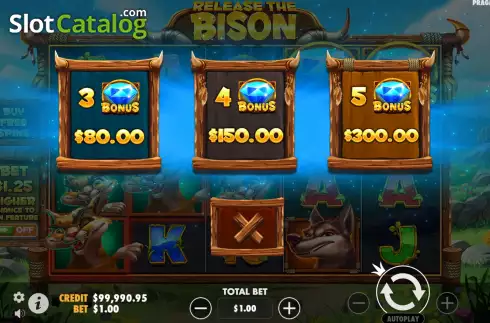 Οθόνη5. Release the Bison Κουλοχέρης 