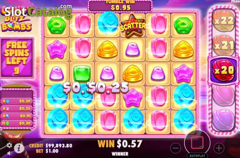 Οθόνη9. Candy Blitz Bombs Κουλοχέρης