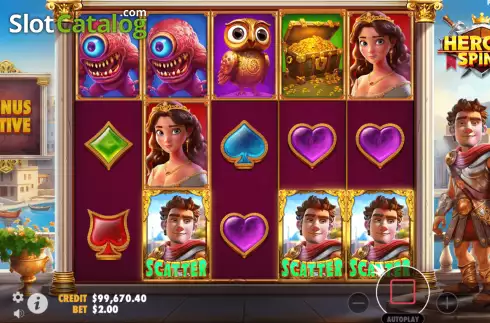 Οθόνη3. Heroic Spins Κουλοχέρης