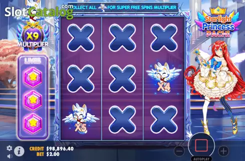 Οθόνη5. Starlight Princess Pachi Κουλοχέρης