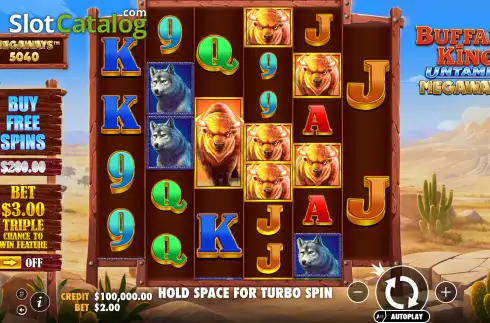 Οθόνη2. Buffalo King Untamed Megaways Κουλοχέρης
