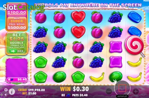 Οθόνη3. Sweet Bonanza 1000 Κουλοχέρης