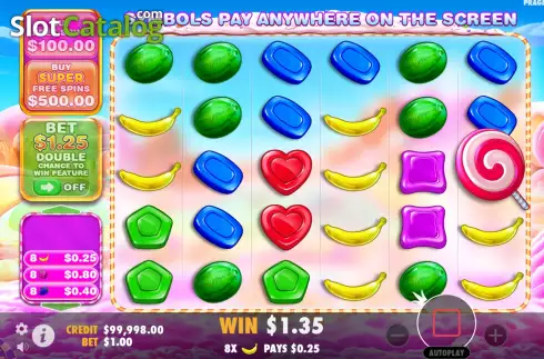 Οθόνη4. Sweet Bonanza 1000 Κουλοχέρης