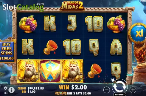 Οθόνη3. Hand of Midas 2 Κουλοχέρης