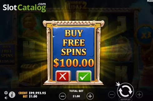 Οθόνη5. Hand of Midas 2 Κουλοχέρης