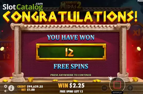 Οθόνη8. Hand of Midas 2 Κουλοχέρης