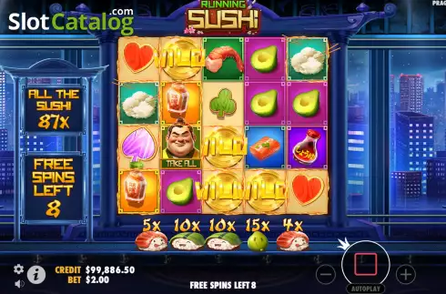 Οθόνη7. Running Sushi Κουλοχέρης