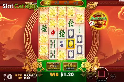 Οθόνη4. Mahjong Wins 2 Κουλοχέρης
