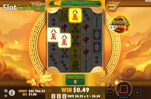 Οθόνη8. Mahjong Wins 2 Κουλοχέρης