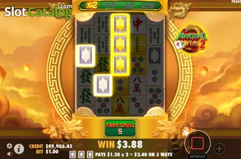 Οθόνη9. Mahjong Wins 2 Κουλοχέρης