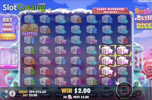 Οθόνη4. Sugar Rush Dice Κουλοχέρης 