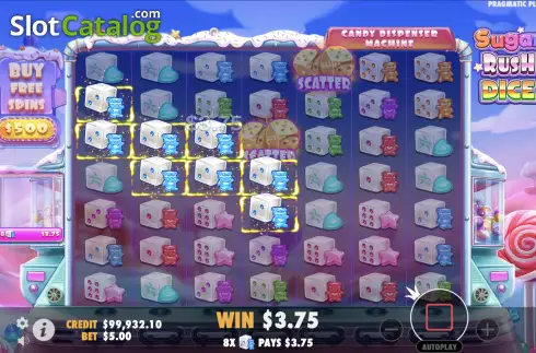 Οθόνη6. Sugar Rush Dice Κουλοχέρης 