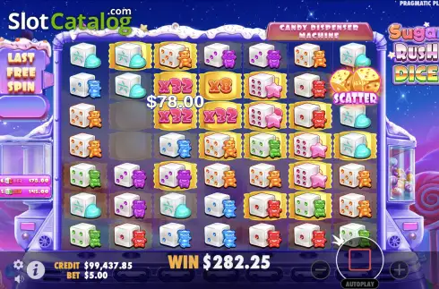 Οθόνη9. Sugar Rush Dice Κουλοχέρης 