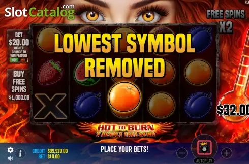 Οθόνη7. Hot to Burn 7 Deadly Free Spins Κουλοχέρης
