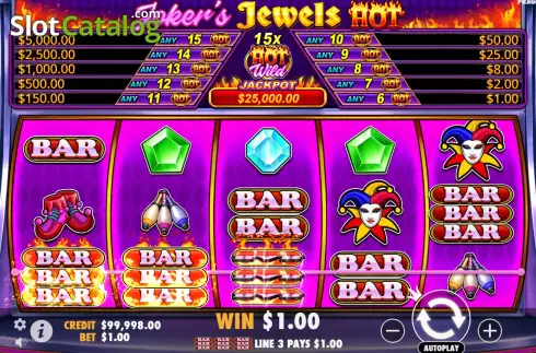 Οθόνη3. Joker’s Jewels Hot Κουλοχέρης
