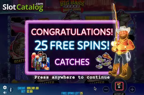 Οθόνη4. Big Bass Vegas Double Down Deluxe Κουλοχέρης