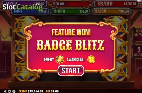 Οθόνη7. Badge Blitz Κουλοχέρης