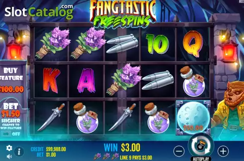 Οθόνη3. Fangtastic Freespins Κουλοχέρης