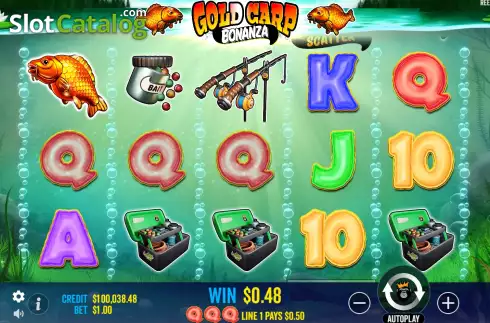 Οθόνη4. Gold Carp Bonanza Κουλοχέρης