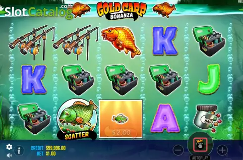 Οθόνη5. Gold Carp Bonanza Κουλοχέρης