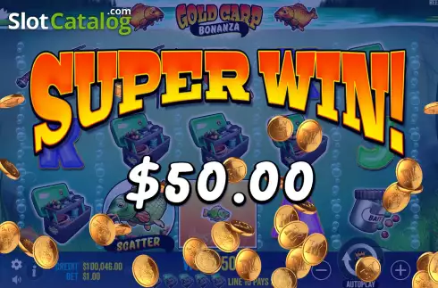Οθόνη6. Gold Carp Bonanza Κουλοχέρης