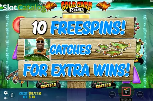 Οθόνη8. Gold Carp Bonanza Κουλοχέρης