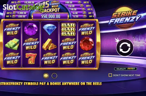 Οθόνη2. Strike Frenzy Κουλοχέρης