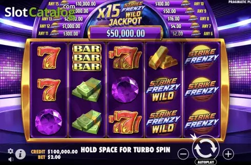 Οθόνη3. Strike Frenzy Κουλοχέρης