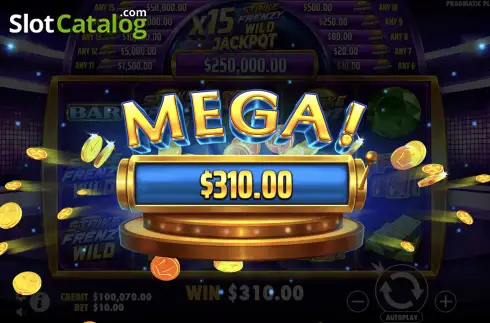 Οθόνη7. Strike Frenzy Κουλοχέρης