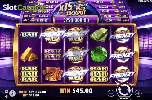 Οθόνη8. Strike Frenzy Κουλοχέρης