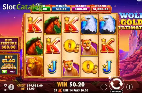 Οθόνη4. Wolf Gold Ultimate Κουλοχέρης