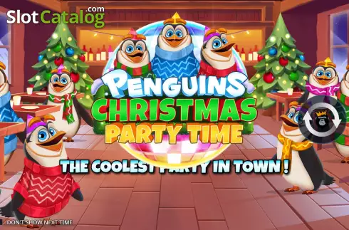 Οθόνη2. Penguins Christmas Party Time Κουλοχέρης
