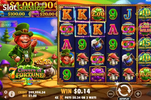 Οθόνη3. 7 Clovers of Fortune Κουλοχέρης