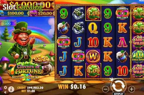 Οθόνη5. 7 Clovers of Fortune Κουλοχέρης