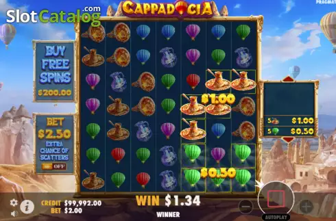 Οθόνη3. Cappadocia (Pragmatic Play) Κουλοχέρης 
