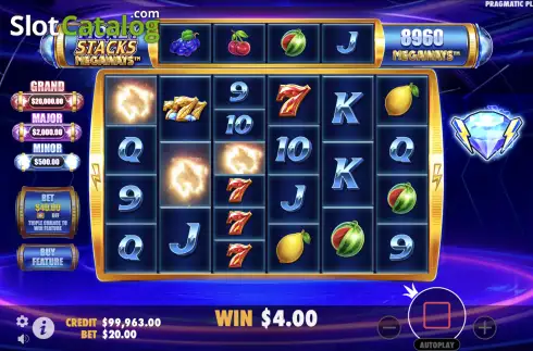 Οθόνη3. Money Stacks Megaways Κουλοχέρης