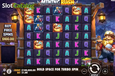 Οθόνη2. Mining Rush Κουλοχέρης 