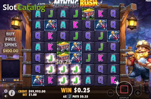 Οθόνη3. Mining Rush Κουλοχέρης 