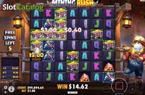 Οθόνη8. Mining Rush Κουλοχέρης 