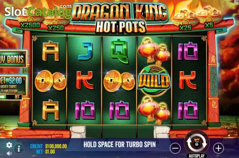 Οθόνη2. Dragon King Hot Pots Κουλοχέρης