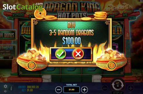 Οθόνη5. Dragon King Hot Pots Κουλοχέρης