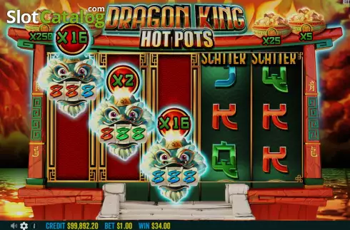 Οθόνη7. Dragon King Hot Pots Κουλοχέρης