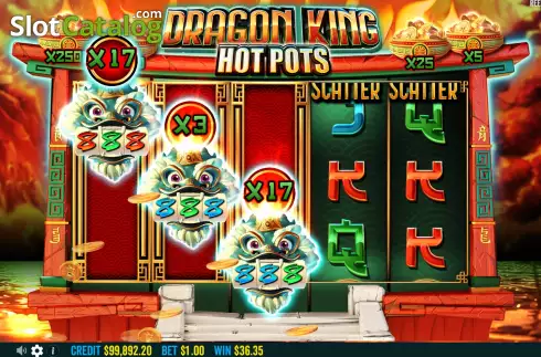 Οθόνη9. Dragon King Hot Pots Κουλοχέρης