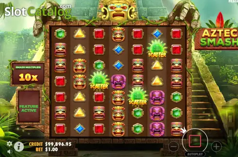 Οθόνη7. Aztec Smash Κουλοχέρης 