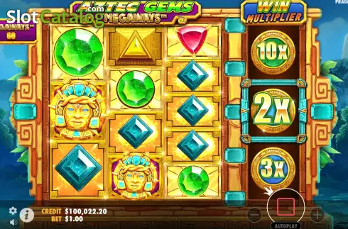 Οθόνη9. Aztec Gems Megaways Κουλοχέρης