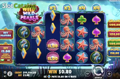 Οθόνη3. Wild Wild Pearls Κουλοχέρης