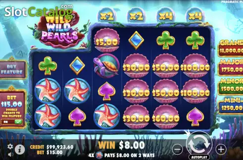 Οθόνη4. Wild Wild Pearls Κουλοχέρης